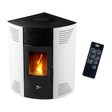 thumbnail of Poêle à granulés d’angle étanche Iseos 12,2 kW Blanc Sannover