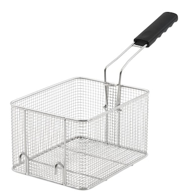 METRO Professional Cesta para freidora de 8 L, 19 x 24 x 14 cm, acero inoxidable 304 18/8, mango ergonómico, plata