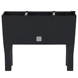 thumbnail of vidaXL Plantenbak verhoogd 60x25x46 cm PP rattan antracietkleurig
