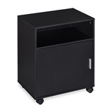 thumbnail of Relaxdays Rollcontainer mit 3 Fächern & Tür, Büro & Home Office, mit Rollen, Büroschrank, HBT: 57 x 48 x 34 cm, schwarz