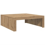 thumbnail of Table basse chêne artisanal 100x100x35 cm bois d'ingénierie Modèle Fusion Prestige