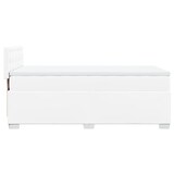 thumbnail of vidaXL Boxspringbett mit Matratze Weiß 100x200 cm Kunstleder