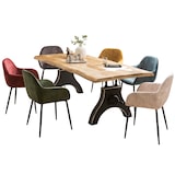 thumbnail of SIT Möbel Mango-Esstisch mit Baumkante | Platte 56 mm natur | A-Gestell Metall schwarz | B 200 x T 100 cm H 74 cm | 16008-11 | Serie TABLES & CO