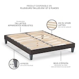 thumbnail of Sommier à lattes en bois  2 places  Coloris Gris anthracite  Livré en kit  200x200 cm KIT15 OLYMPE LITERIE