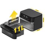 thumbnail of Heißluftfritteuse XXL 2 karmmern, Airfryer mit Sichtfenster & Beleuchtung, Doppelkammer + abnehmbare Trennwand, Sync-Funktion, LED-Touch, 8 Programme