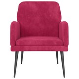 thumbnail of Fauteuil Rouge bordeaux 62x79x79 cm Velours Modèle Vega Executive Élégance