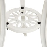 thumbnail of Mesa de jardín aluminio fundido blanco 62x62x65 cm