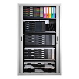 thumbnail of Exacompta 301014D 1x Modulo Ablagebox mit 5 Schubladen, ideal für Dokumente DIN A4, grau/schwarz