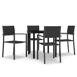 thumbnail of Helloshop26 - Juego de comedor de jardín exterior negro de 5 piezas 02_0013839