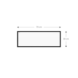 thumbnail of ALLBoards Magnetisches Whiteboard 30x70cm, SCHWARZ