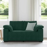 thumbnail of vidaXL Loveseat Sofa Donkergroen 160x77x82 cm Fluweel
