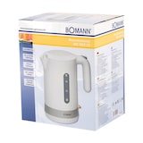 thumbnail of Bomann WK 5012 CB Hervidor Agua Eléctrico, 1,8 L, sin BPA, Resistencia Oculta, Inalámbrico, Apagado Automático, Blanco, 2200W