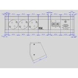 thumbnail of Bachmann DESK 1 3x Steckdose 2x CAT5e 1x VGA (339.1005)