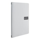 thumbnail of Securit® Menu A4 "Leather" - Branco - Linha "Raw" - 100% couro ecológico - Placa "Menu" + placa em branco incluídas - 4 vistas