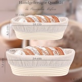 thumbnail of Layba Set Rijsmanden Ovaal (Medium + Groot) – Rattan Banneton voor Desem en Gistdeeg