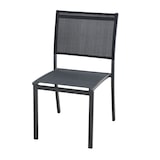 thumbnail of METRO PROFESSIONAL Chaise de terrasse CALYPSO II, textilène/aluminium, empilable, gris foncé