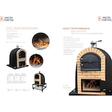thumbnail of MF - Forno a Legna da Esterno in Muratura Modello CALDERA BANDAMA (Nero - 110 x 110 x 140 cm) – Isolato con Sughero e 3 Coperte in Ceramica