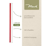 thumbnail of Trinkhalme in rot aus Papier,  Ø 8 mm / 23 cm, 3600 Stück verpackt im Folienbeutel - Mank