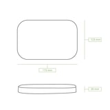 thumbnail of greenbox - Deckel aus Karton 17,5 x 12,5 cm, braun, rechteckig, 50 St.