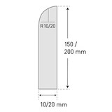 thumbnail of PROREGAL Wand-Schrammschutz aus hochwertigem Polyethylen | Zum Aufdübeln mit 6mm Senkkopfschrauben | HxBxT 15x206x2cm | Schwarz