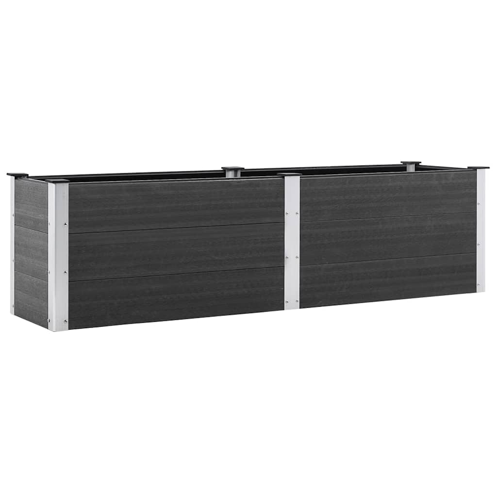 vidaXL Garten-Hochbeet 200x50x54 cm WPC Grau