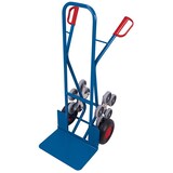 thumbnail of Treppenkarre mit 2 fünfarmigen Radsternen RAL5010 Enzianblau Sackkarre