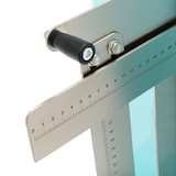 thumbnail of Maxima - 9381202 - Machine à décorer les gâteaux bleue avec plateforme rotative et lames réglables - Ø 36.4 cm, 40-225 RPM, 50x37x62 cm