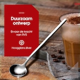 thumbnail of HGMD Cucharas para Latte macchiato - 8 piezas - 17cm - Cucharas para café - Cucharas largas para bebidas - Cuchara de bar - acero inoxidable