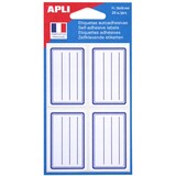 thumbnail of agipa Buchetiketten, weiß/blau, 33 x 53 mm, liniert