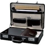 thumbnail of Alassio Attachékoffer TAORMINA mit Zahlenkombinationsschlössern schwarz Leder 41033