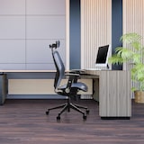 thumbnail of Silla de oficina / Sillón de oficina AIR-PORT tejido en malla azul hjh OFFICE