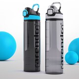 thumbnail of Arendo Wasserflasche 700 ml, Sport Trinkflasche, BPA-frei, auslaufsicher, One-Click-Verschluss, Mengenskala, Kunststoff