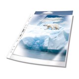 thumbnail of Durable Prospekthülle A4 80my 100St tr oben offen Universallochhung