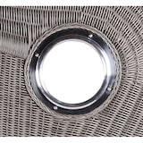 thumbnail of Strandkorb - bene living - Ammersee Mahagoni Bullauge washed grey - PE Koboo grey - Modell 545