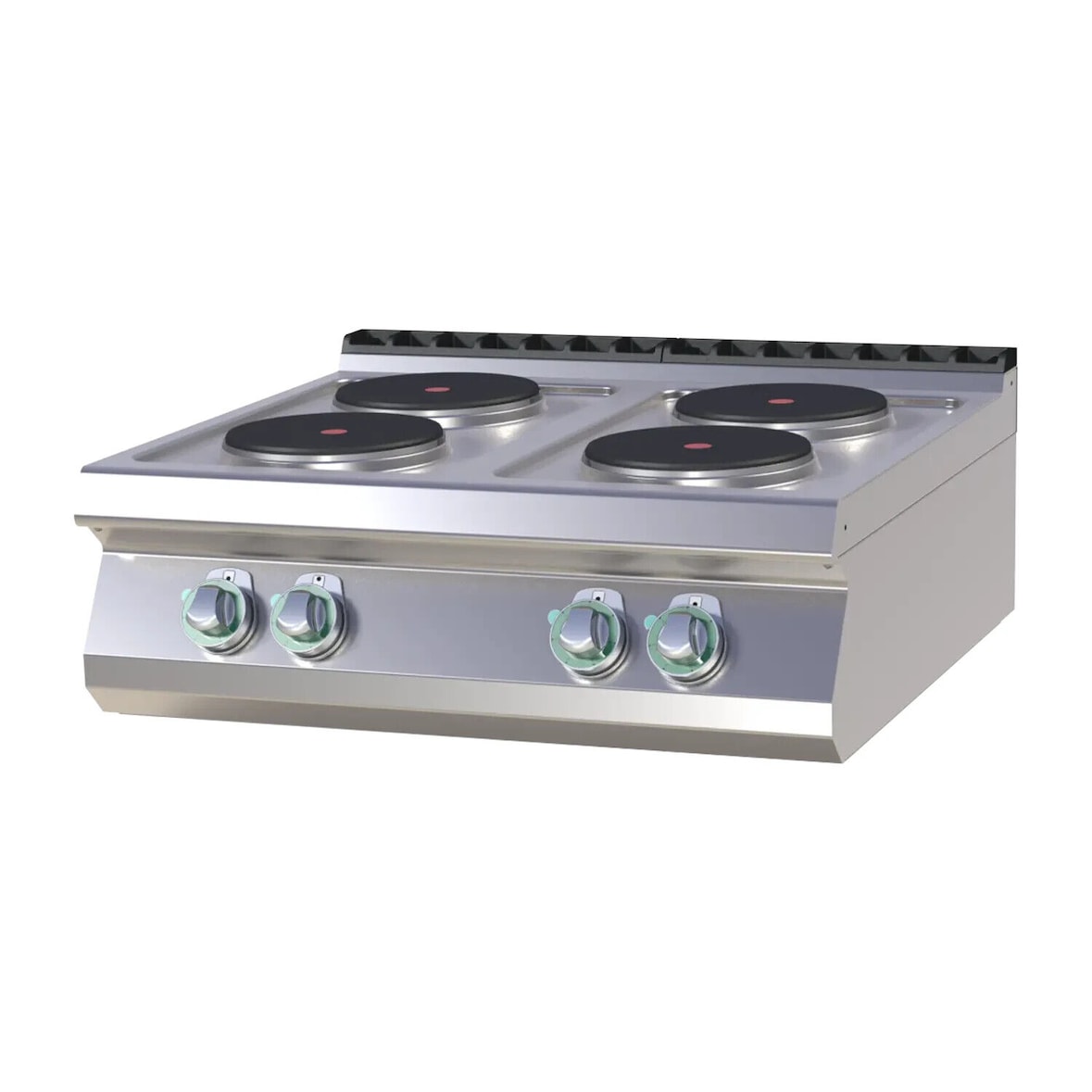 ElektroKochfeld Tischgerät Edelstahl 4 Herdplatten 10,4kw 800x730x300mm 50-400°C