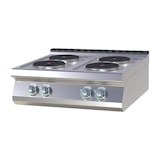 thumbnail of ElektroKochfeld Tischgerät Edelstahl 4 Herdplatten 10,4kw 800x730x300mm 50-400°C