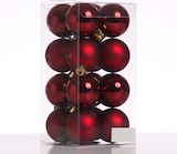 thumbnail of Christbaumkugeln Weihnachtskugeln bruchfest D: 4cm weinrot 16er Set