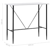 thumbnail of vidaXL Bartisch Weiß 120 x 60 x 110 cm MDF