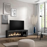 thumbnail of TV-Meubel, Lowboard, Woonkamer, Eetkamer, 160, Voor tv's tot 65", Elektrische haard XXL, Moderne stijl, Zwart _ 421_5