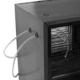 thumbnail of TEFCOLD Refrigerador de leche, acero y vidrio, refrigeración profesional, Negro