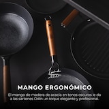 thumbnail of Masterpro - Wok Ø24x7,5cm van geperst ijzer met keramische coating