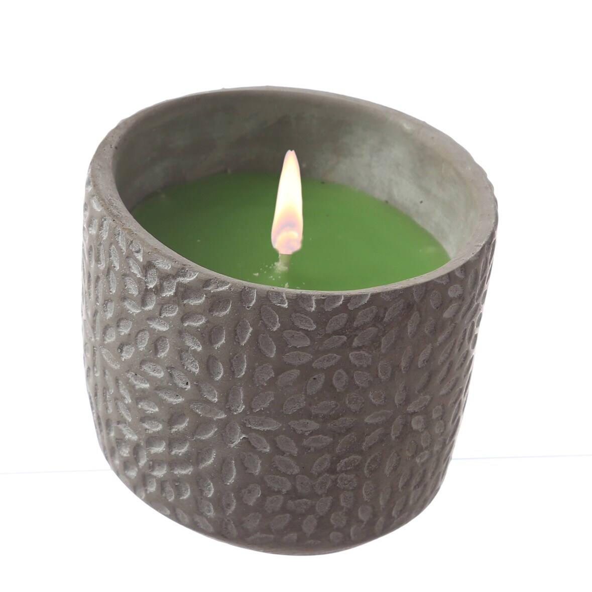 Duftkerze Citronella Betonkerze Zitrone grün