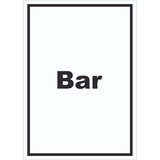 thumbnail of Bar Schild mit Text Pub Kneipe hochkant A0 (841x1189mm)
