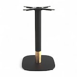 thumbnail of Pied de table PASSY - Noir et Doré - Base carrée - Coins arrondis