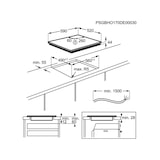 thumbnail of electrolux lil61443bw piano cottura induzione 60 cm 4 fuochi bianco 4,6 kw