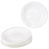 thumbnail of 6x Suppenteller Arkona Opalglas 320ml 21,8cm weiß Teller tief Pasta-Schale Salat