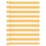 thumbnail of vidaXL Balkon-Sichtschutz Weiß und Gelb 120x500 cm Oxford-Gewebe