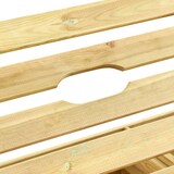 thumbnail of Tumbona doble de madera de pino impregnada verde