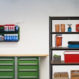thumbnail of Relaxdays Schwerlastregal, HxBxT: 180x100x60 cm, 1250 kg Traglast, 5 Böden, zum Stecken, Keller, Garage, Stahl, schwarz