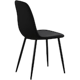 thumbnail of Chaise de salle à manger Baxter velours Noir